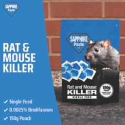Sapphire  Rat & Mouse Killer Rodenticide Paste 10g 15 Pack