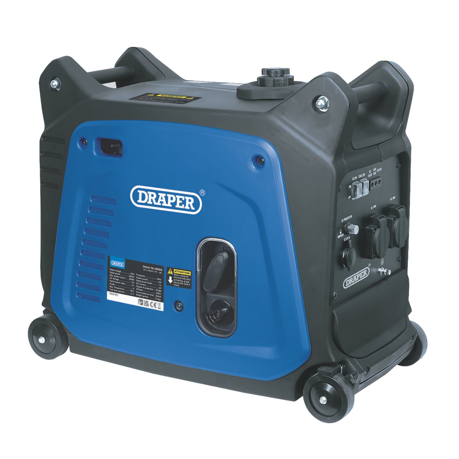 Draper 95198 3100W Inverter Generator 230V (103CN)