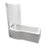 Ideal Standard Giovo Curve P-Shape Shower Bath Left-Hand Acrylic No Tap Holes 1700mm