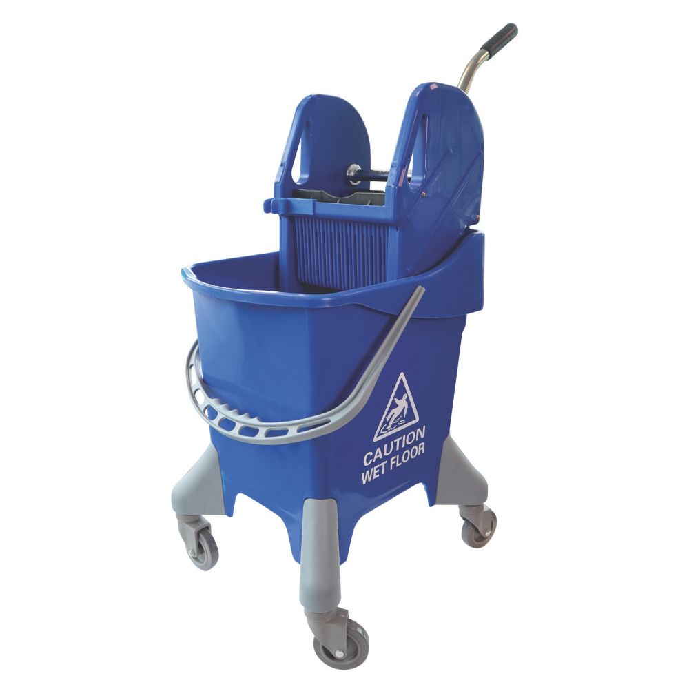 Stronghold Healthcare Kentucky Mop Bucket Blue 25Ltr Screwfix