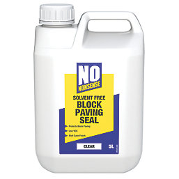 No Nonsense  Solvent-Free Block Paving Seal Clear 5Ltr