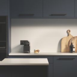 Wilsonart Omega Sleek Square Edge Matt White Quartz Effect Laminate Breakfast Bar 3000mm x 900mm x 22mm