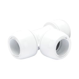 Hep2O  Plastic Push-Fit Equal Keyless Tee 28mm