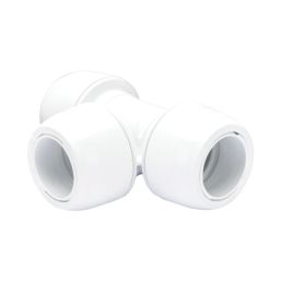 Hep2O  Plastic Push-Fit Equal Keyless Tee 28mm