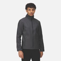 Regatta Ablaze Printable  Softshell Jacket Seal Grey/Black 3X Large 50" Chest