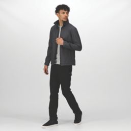 Regatta Ablaze Printable  Softshell Jacket Seal Grey/Black 3X Large 50" Chest