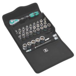 Wera 8100 SB All-In Zyklop Speed 3/8" Drive Ratchet & Accessories Set 35 Pcs