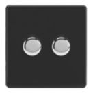 Varilight V-Pro 2-Gang 2-Way LED Dimmer Switch  Jet Black