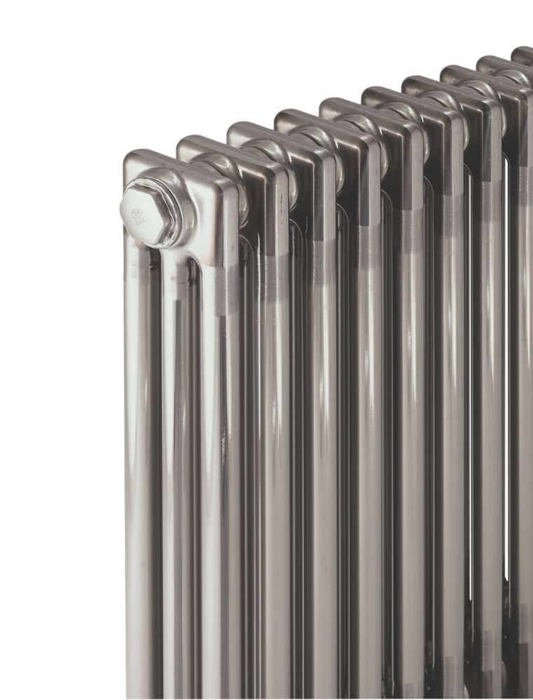 Acova 3 Column Designer Radiator 600mm x 1226mm Raw Metal 5403BTU - Screwfix