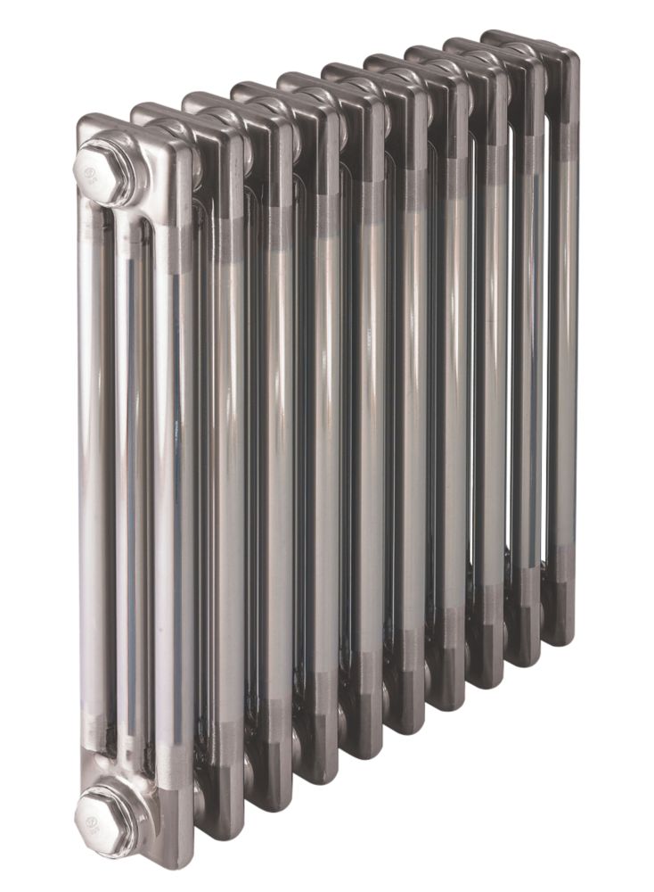 Acova Horizontal 3 Column Designer Radiator 600 x 1226mm Raw Metal 5403BTU