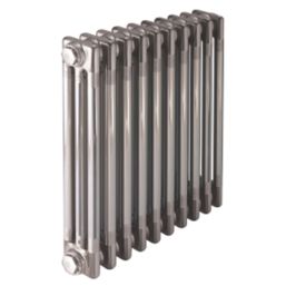 Acova 600mm x 1226mm 5403BTU Raw Metal Horizontal 3 Column Radiator