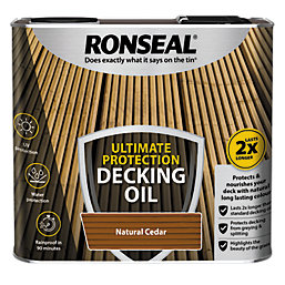Ronseal Ultimate Decking Oil Natural Cedar 2.5Ltr