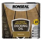 Ronseal Ultimate Protection 2.5Ltr Natural Oak  Decking Oil