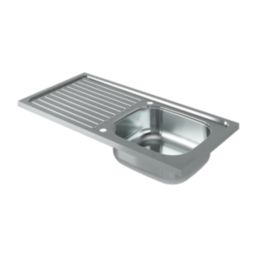 Utility 1 Bowl  Polished Stainless Steel Sink 1000mm x 500mm