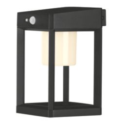 4lite Antheia Outdoor LED Solar Wall Lantern With PIR Sensor Anthracite 300lm