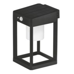 4lite Antheia Outdoor LED Solar Wall Lantern With PIR Sensor Anthracite 300lm