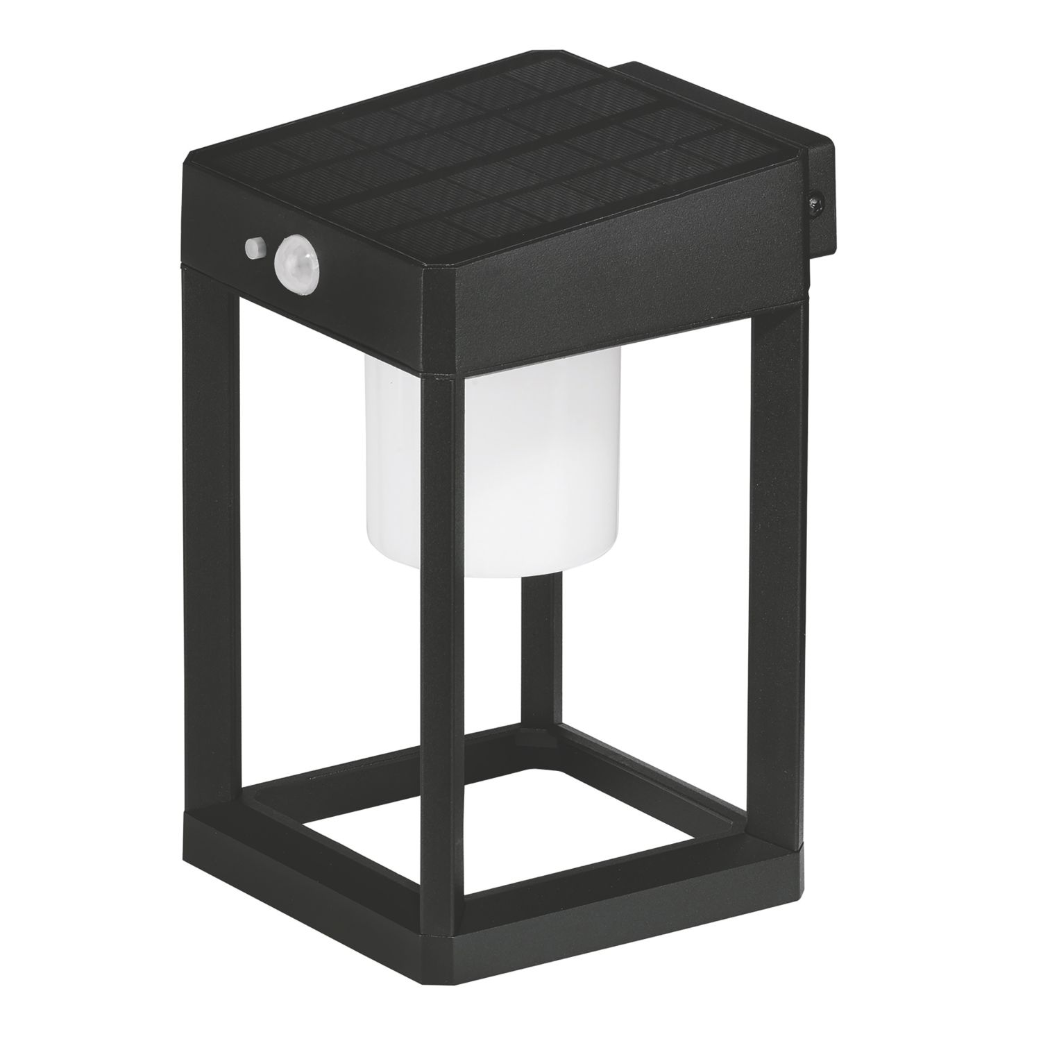 4lite Antheia Outdoor LED Solar Wall Lantern With PIR Sensor Anthracite 300lm (104CJ)