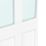 Green & Taylor Victorian 1-Clear Light Primed White Wooden Shaker Internal Door 1981mm x 838mm