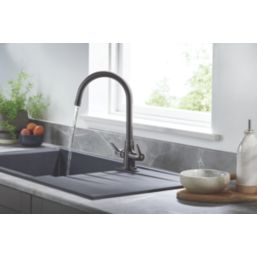 Bristan Echo Easyfit  Mono Sink Mixer  Gun Metal Gray 1 Pair