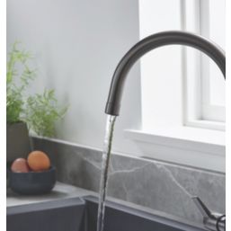 Bristan Echo Easyfit  Mono Sink Mixer  Gun Metal Gray 1 Pair