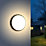 LAP Davenport Outdoor Round LED Bulkhead Black 12W 600lm