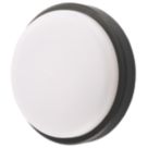 LAP Davenport Outdoor Round LED Bulkhead Black 12W 600lm