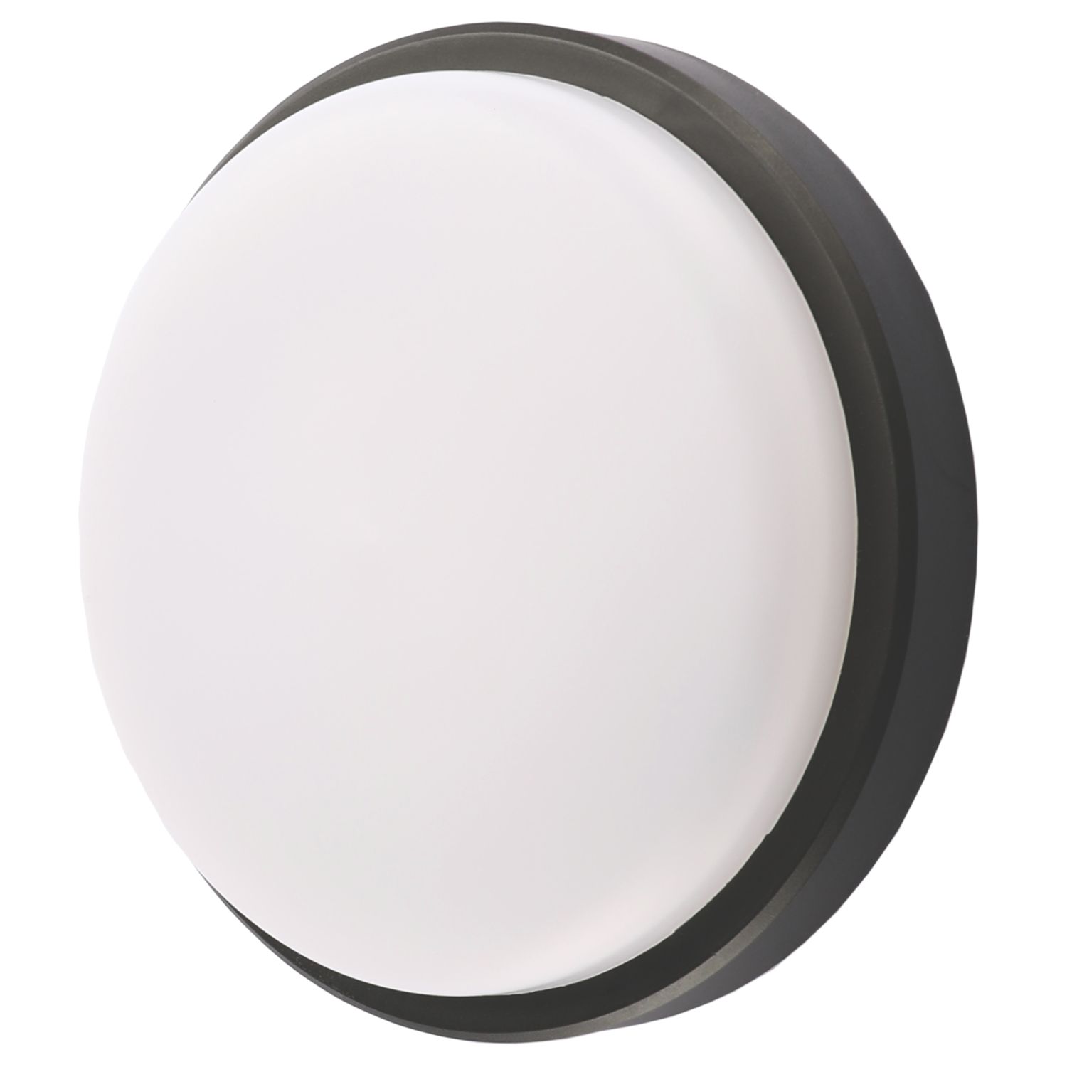 LAP Davenport Outdoor Round LED Bulkhead Black 12W 600lm (104FE)