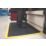 COBA Bubblemat Anti-Fatigue Floor Mat Black/Yellow 1.2m x 0.9m x 14mm