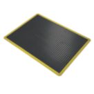 COBA Bubblemat Anti-Fatigue Floor Mat Black/Yellow 1.2m x 0.9m x 14mm