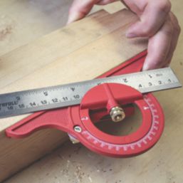 Faithfull Combination Square with Protractor 12" (300mm)