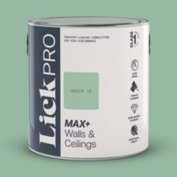 LickPro Max+ 2.5Ltr Green 15 Eggshell Emulsion  Paint