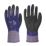 Wonder Grip WG-518W Oil Plus Protective Work Gloves Purple / Black / White X Large