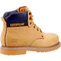 CAT Powerplant Size 10 Honey Water Resistant Steel Toe Cap Safety Boots Screwfix