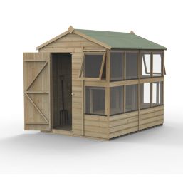 Forest  6' x 7' 6" (Nominal) Apex Timber Potting Shed