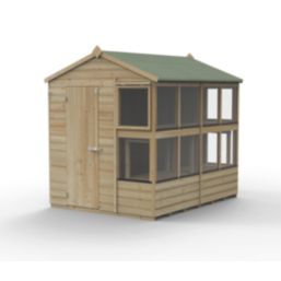 Forest  6' x 7' 6" (Nominal) Apex Timber Potting Shed