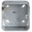 Knightsbridge  1-Gang Metal-Clad  Back Box 44mm