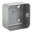 Knightsbridge  1-Gang Metal-Clad  Back Box 44mm