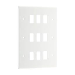 British General Nexus 800 Grid 9-Module Grid Faceplate White