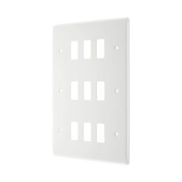 British General Nexus 800 Grid 9-Module Grid Faceplate White