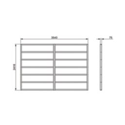 Forest  11' 6" x 8' Timber Shed Base