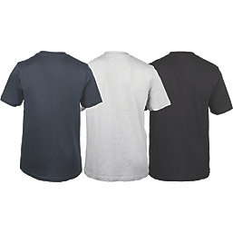 Dickies Rutland Short Sleeve T-Shirt Set Assorted Colours X Small 46 1/2" Chest 3 Pieces