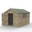 Forest Timberdale 8' 6" x 12' (Nominal) Apex Tongue & Groove Timber Shed with Base