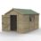 Forest Timberdale 8' 6" x 12' (Nominal) Apex Tongue & Groove Timber Shed with Base