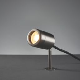 Saxby Odyssey Outdoor Spike Light Brushed Stainless Steel