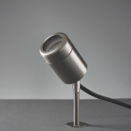 Saxby Odyssey Outdoor Spike Light Brushed Stainless Steel