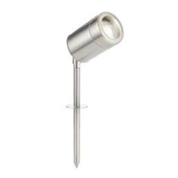 Saxby Odyssey Outdoor Spike Light Brushed Stainless Steel