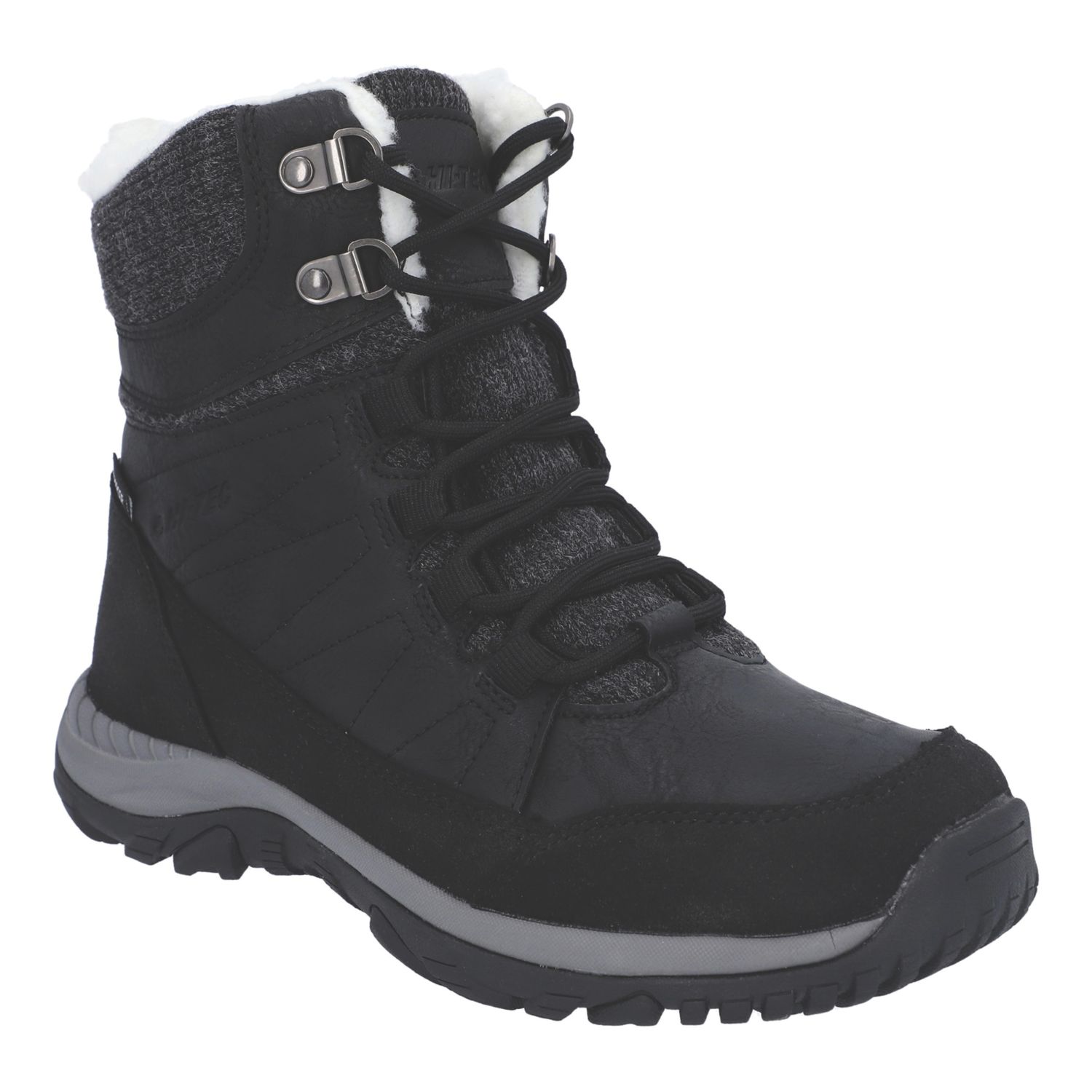 Hi-Tec Riva Mid Size 7 Womens Black Waterproof Non Safety Work Boots (104XE)