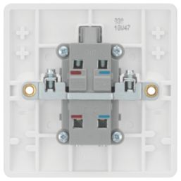 British General  20A 1-Gang DP Water Heater Switch White