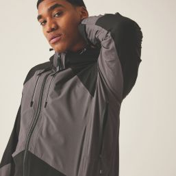 Regatta 4 Tex Water-Resistant Jacket Slate grey/black 3X Large Size 51" Chest