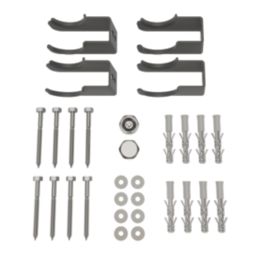 Azur 1800mm x 380mm 3607BTU Anthracite Vertical 2 Column Radiator